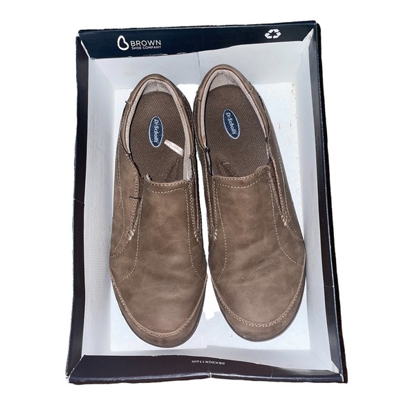 dr. Scholls Light Brown Taupe Hadley-LS Leather Slip On Shoes - Picture 3 of 7